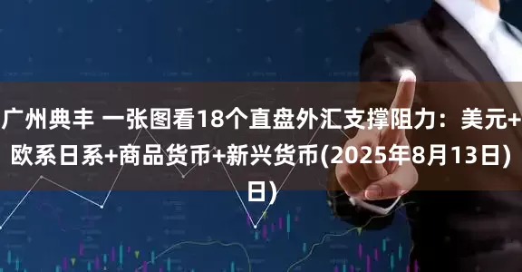 广州典丰 一张图看18个直盘外汇支撑阻力：美元+欧系日系+商品货币+新兴货币(2025年8月13日)